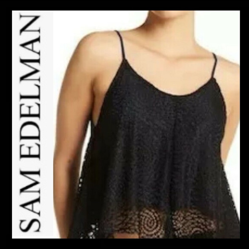 NWT Sam Edelman Crop Lace Cami